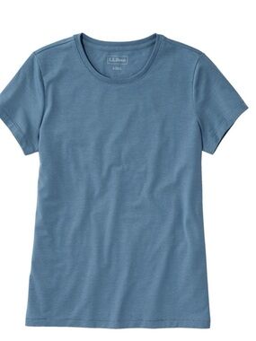 L.L. Bean Women's Short-Sleeve Tee in Bayside Blue